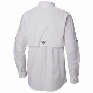 Columbia PFG Half Moon™ Långärmad Tröja Herr Vita (KHJDY8497)